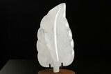 Polished Quartz Leaf with Stand - Madagascar #338390-1